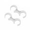 Flash Furniture Lowe White Wide Plastic Ganging Clips, 2PK LE-3-W-WHITE-GANG-GG - alternate 1